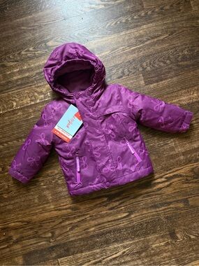 Cat & Jack Baby Girls Purple Hooded 3-in-1 Snow Play Winter Coat
